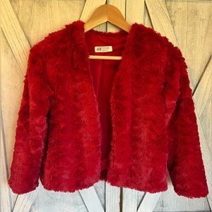 Girls H&M Faux Fur Jacket